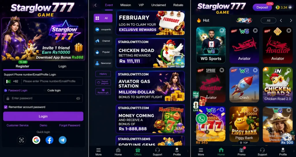 Starglow 777 Game
